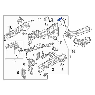 Mazda OE - Front Left Fender Bracket