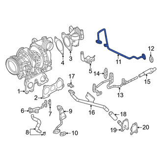 Mazda OE - Turbocharger Oil Line