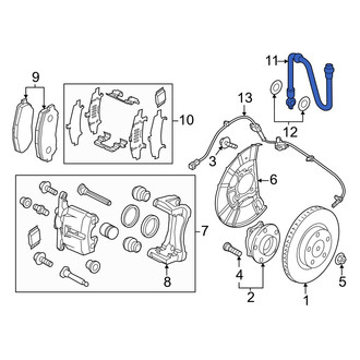 Mazda OE - Front Left Brake Hydraulic Hose