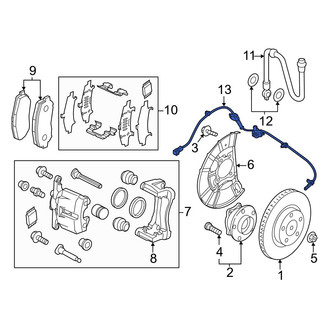 Mazda OE - Front Left ABS Wheel Speed Sensor