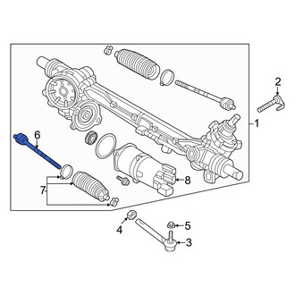 Mazda OE - Front Inner Steering Tie Rod End
