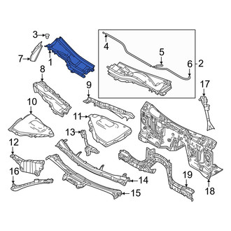 Mazda OE - Front Right Cowl Cover