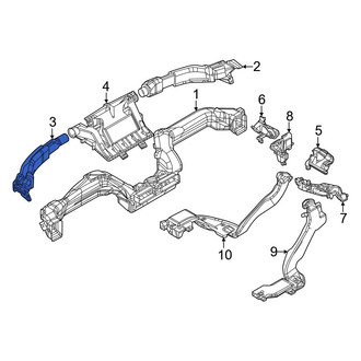 Mazda OE - Front Left Upper Inner Instrument Panel Air Duct