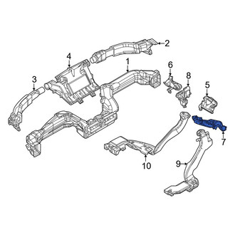 Mazda OE - Front Center Right Instrument Panel Air Duct