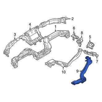 Mazda OE - Front Right Lower Instrument Panel Air Duct
