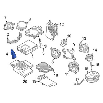 Mazda OE - Left Radio Bracket