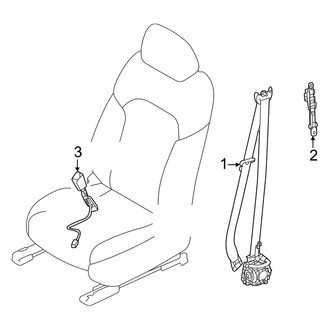 Mazda OE - Restraint Systems - Front Seat Belts
