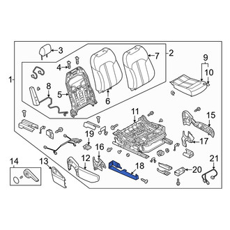 Mazda OE - Front Right Seat Track Cover