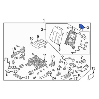 Mazda OE - Center Left Headrest