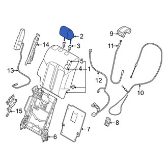 Mazda OE - Center Right Headrest
