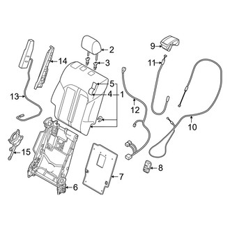 Mazda OE - Seats & Tracks - Second Row Seats (40% Side, Seat Back Components Split Bench)