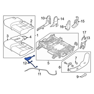 Mazda OE - Center Left Power Seat Wiring Harness