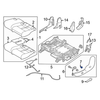 Mazda OE - Center Left Power Seat Switch