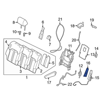 Mazda OE - Center Left Seat Hinge