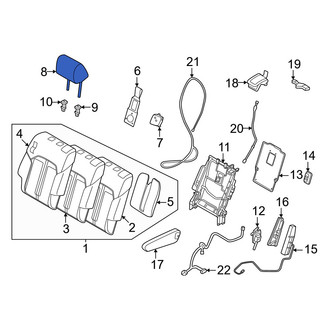 Mazda OE - Center Right Headrest