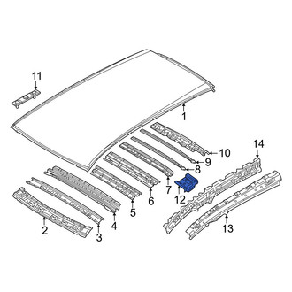Mazda OE - Left Roof Panel Reinforcement