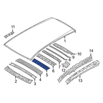 Mazda OE - Rear Roof Panel Reinforcement