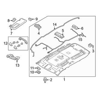 Mazda OE - Roof - Interior Trim (Standard Roof)