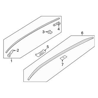 Mazda OE - Roof - Exterior Trim (With Sunroof)