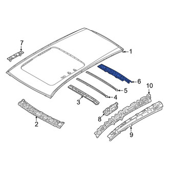 Mazda OE - Rear Roof Header Panel