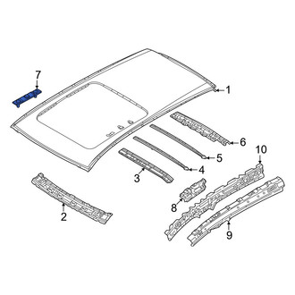 Mazda OE - Roof Luggage Carrier Side Rail Bracket