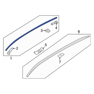 Mazda OE - Left Roof Molding
