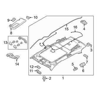 Mazda OE - Roof - Interior Trim (With Panoramic)