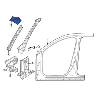 Mazda OE - Left Body A-Pillar Reinforcement Plate