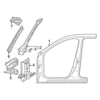 Mazda OE - Pillars, Rocker & Floor - Hinge Pillar