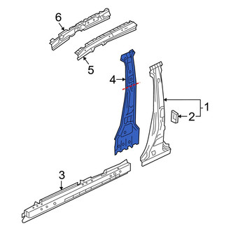 Mazda OE - Right Body B-Pillar