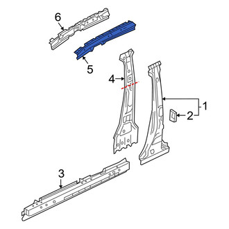 Mazda OE - Right Roof Side Rail