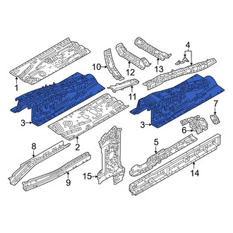 Mazda OE - Front Center Floor Pan