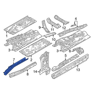 Mazda OE - Front Right Floor Side Rail