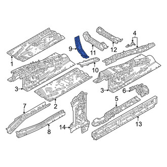 Mazda OE - Front Right Outer Floor Side Rail Reinforcement