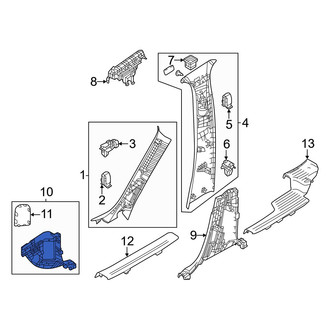 Mazda OE - Left Kick Panel Trim