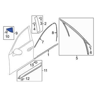 Mazda OE - Rear Right Forward Door Applique