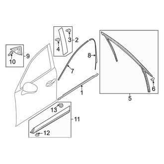 Mazda OE - Front Door - Exterior Trim