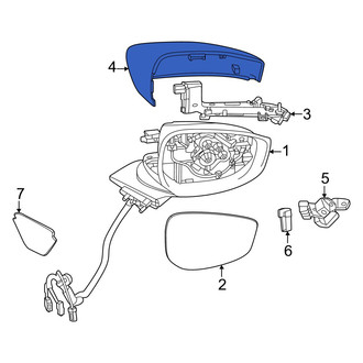 Mazda OE - Front Left Door Mirror Cover