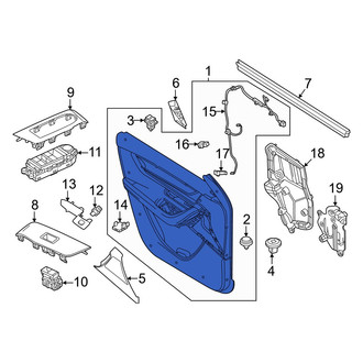 Mazda OE - Front Left Inner Door Interior Trim Panel
