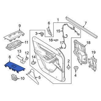 Mazda OE - Front Right Door Switch Trim Panel