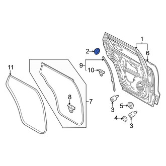 Mazda OE - Door Shell Grommet