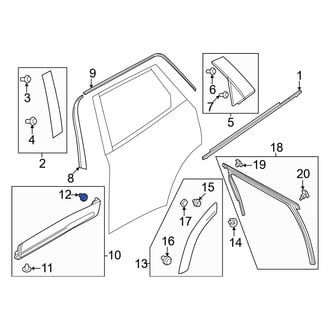Mazda OE - Spoiler Clip