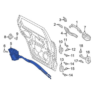 Mazda OE - Rear Left Door Latch Assembly