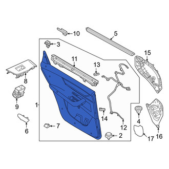 Mazda OE - Front Left Inner Door Interior Trim Panel