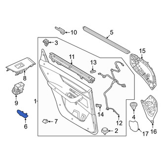 Mazda OE - Rear Left Door Interior Trim Panel Cap
