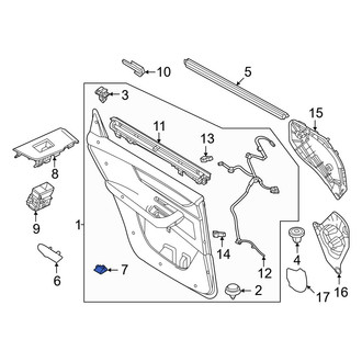 Mazda OE - Rear Left Door Trim Panel Pocket Cap