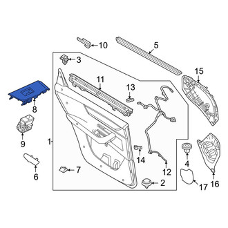 Mazda OE - Rear Left Door Switch Trim Panel