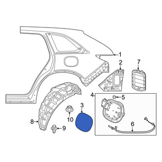 Mazda OE - Rear Fuel Filler Door