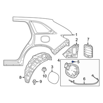 Mazda OE - Rear Fuel Door Bumper