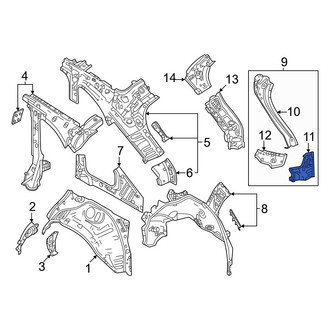 Mazda OE - Rear Left Quarter Panel Gutter